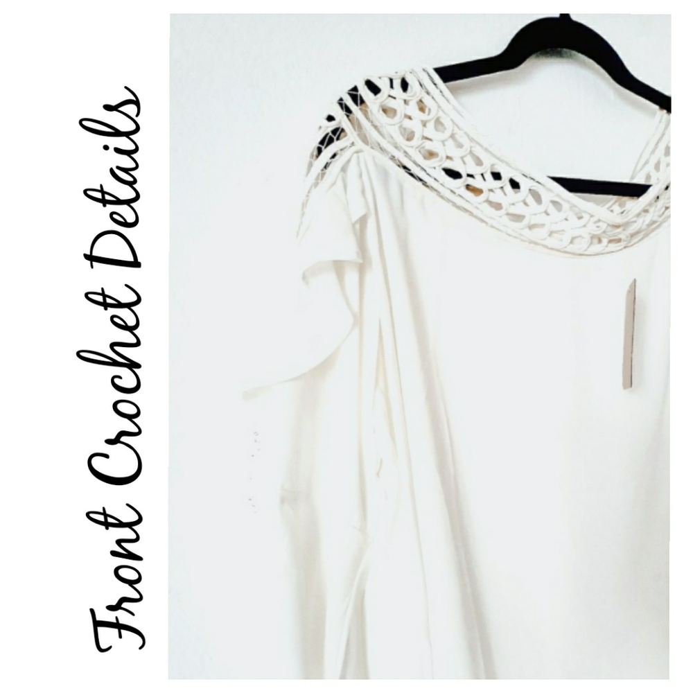 💥"Leonor" Crochet Off Shoulder Blouse - Picture 9 of 11